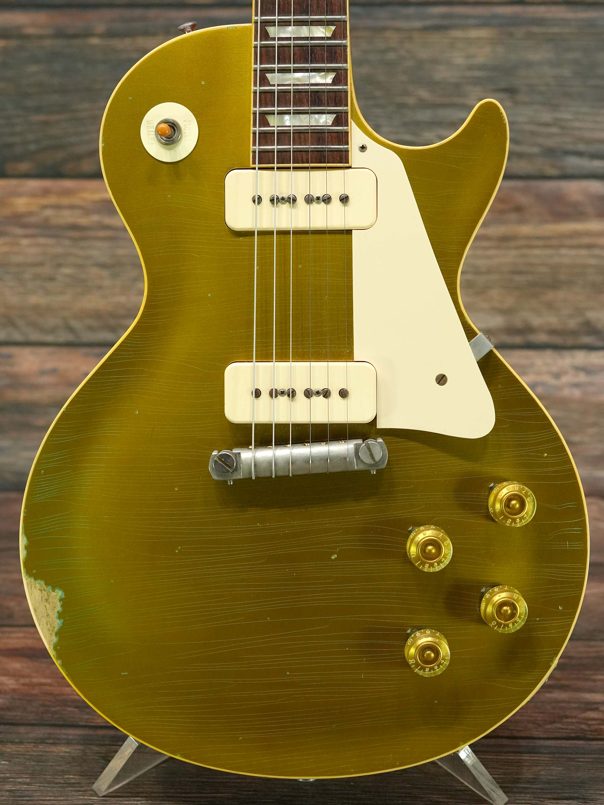 Gibson Custom Shop 1954 Les Paul Gold Top Reissue Lower Logo